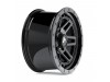 Hartes Metal Beast Black Dark Tint Lacquer Gloss Black Bolts Wheel (17" x 8.5", -6  Offset, 5x150 Bolt Pattern, 110.3mm Hub) vzn119592