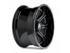 Hartes Metal Strike Black Machined Face Milled Dimple Wheel (22" x 12.0", -44  Offset, 8x170 Bolt Pattern, 125.2mm Hub) vzn119578