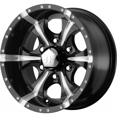 Helo HE791 MAXX Gloss Black Milled Wheel (16