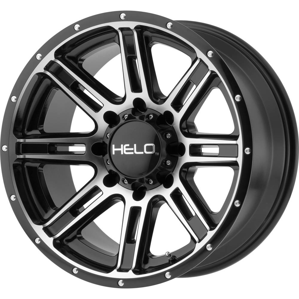 Helo HE900 Gloss Black Machined Wheel (17