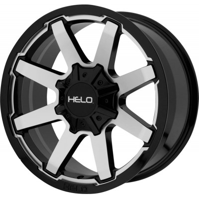 Helo HE909 Gloss Black Machined Wheel (17