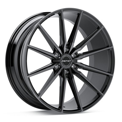 INOVIT Frixion6 Black Machined Face Ball Cut Milled Satin Dark Tint Wheel (24" x 10", +25  Offset, 6x135 Bolt Pattern, 87.1mm Hub) vzn119557