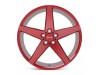 INOVIT Rotor Candy Red Machined Face Ball Cut Milled Gloss Candy Red Tint Wheel (20" x 10", +40  Offset, 5x114.3 Bolt Pattern, 73.1mm Hub) vzn119529