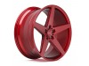 INOVIT Rotor Candy Red Machined Face Ball Cut Milled Gloss Candy Red Tint Wheel (20" x 10", +40  Offset, 5x114.3 Bolt Pattern, 73.1mm Hub) vzn119529