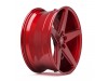 INOVIT Rotor Candy Red Machined Face Ball Cut Milled Gloss Candy Red Tint Wheel (20" x 10", +40  Offset, 5x114.3 Bolt Pattern, 73.1mm Hub) vzn119529