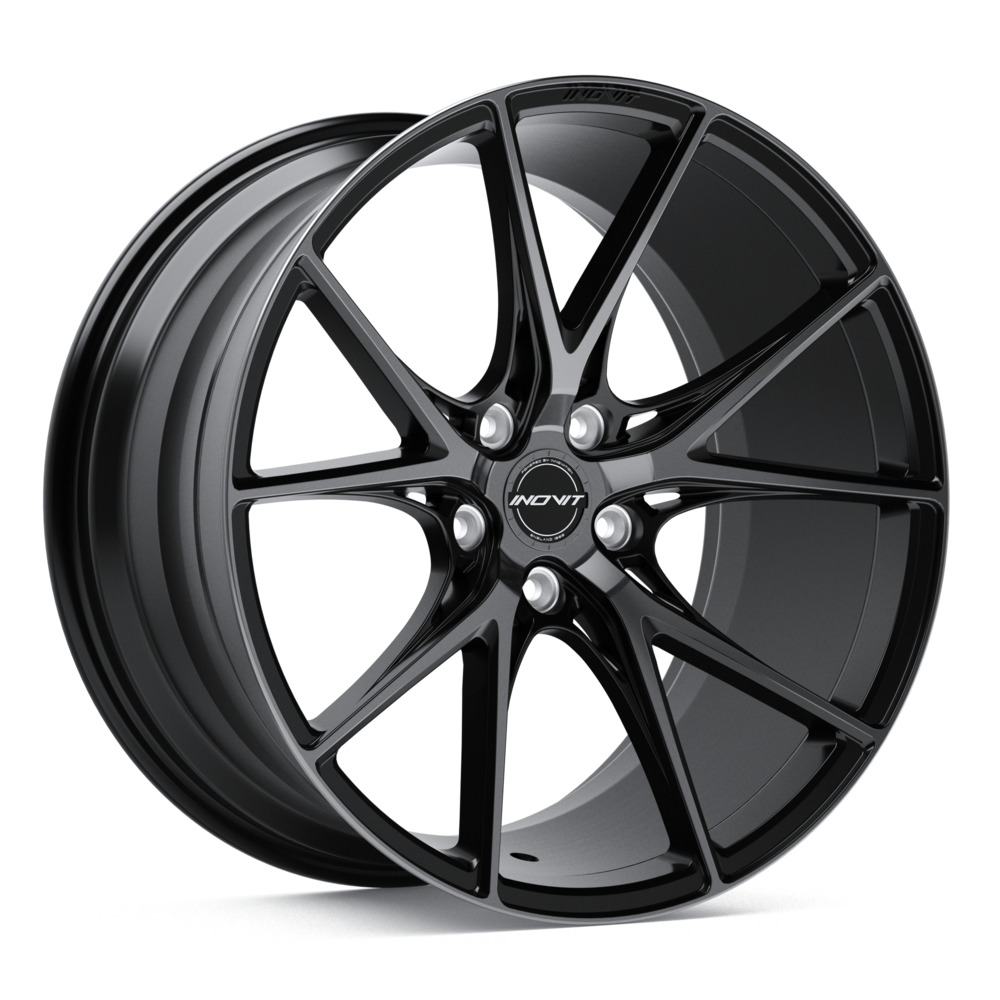 INOVIT Speed Black Machined Face Satin Dark Tint Wheel (20" x 8.5", +35 Offset, 5x114.3 Bolt Pattern, 73.1mm Hub) vzn119286