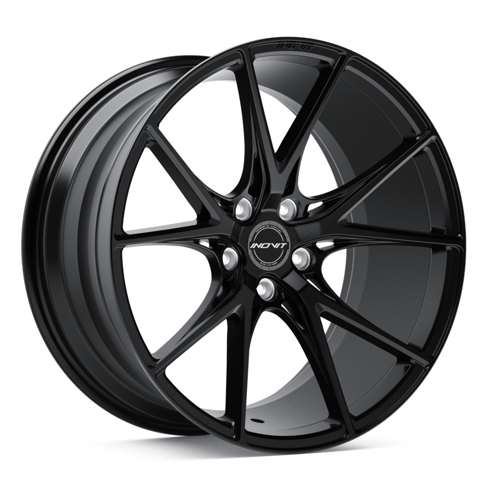 INOVIT Speed Black Satin Lacquer Wheel (19" x 9.5", +40 Offset, 5x114.3 Bolt Pattern, 73.1mm Hub) vzn119277