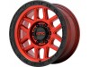 KMC KM544 MESA Candy Red With Black Lip Wheel 20" x 9" | Chevrolet Tahoe 2021-2023