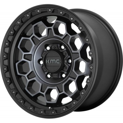 KMC KM545 TREK Satin Black With Gray Tint Wheel (17