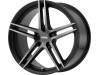 KMC KM703 MONOPHONIC Satin Black Titanium Black Face Wheel (19