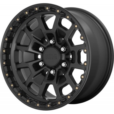 KMC KM718 SUMMIT Satin Black Wheel (17