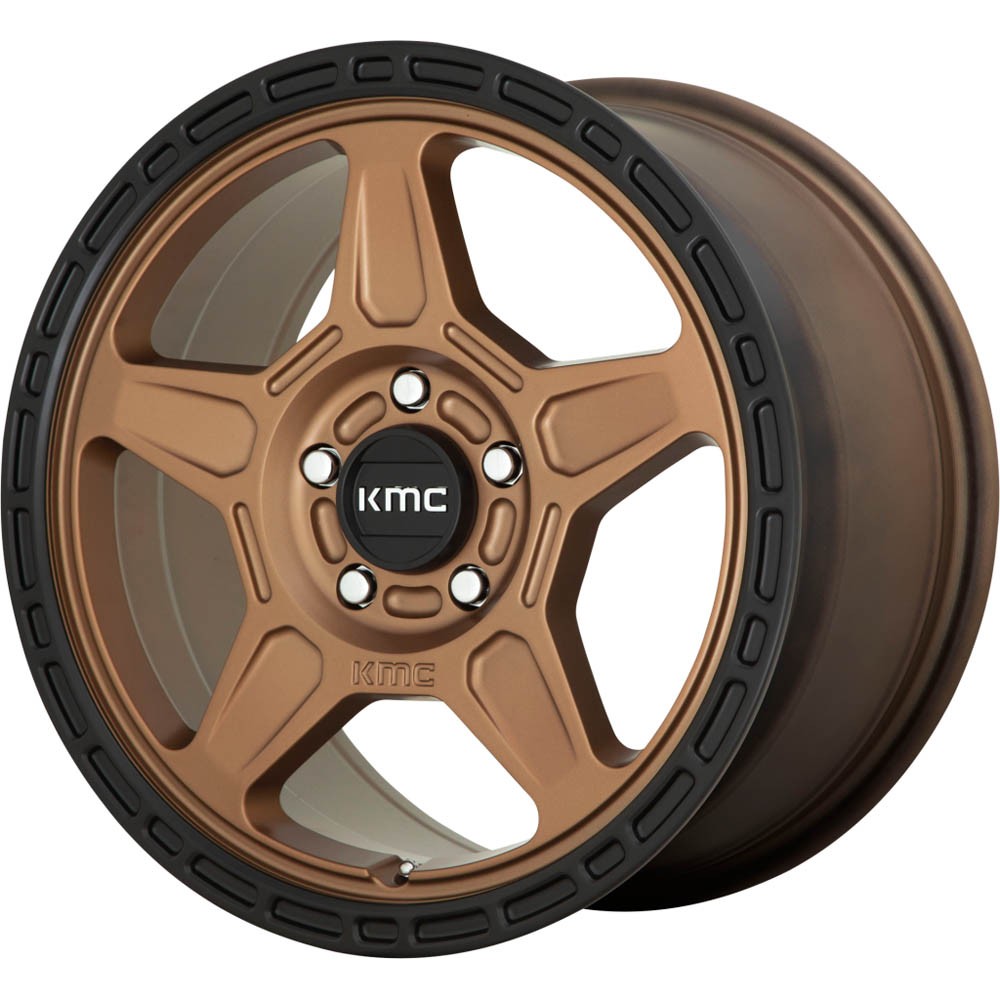 KMC KM721 ALPINE Matte Bronze With Black Lip Wheel (18