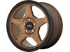 KMC KM721 ALPINE Matte Bronze With Black Lip Wheel (16