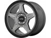 KMC KM721 ALPINE Satin Gray With Black Lip Wheel (15