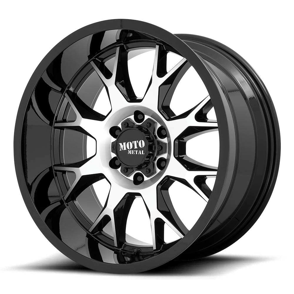 Moto Metal MO806 Gloss Black Machined Wheel (22