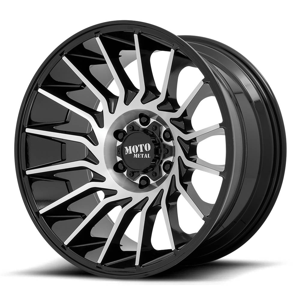 Moto Metal MO807 Gloss Black Machined Wheel (22