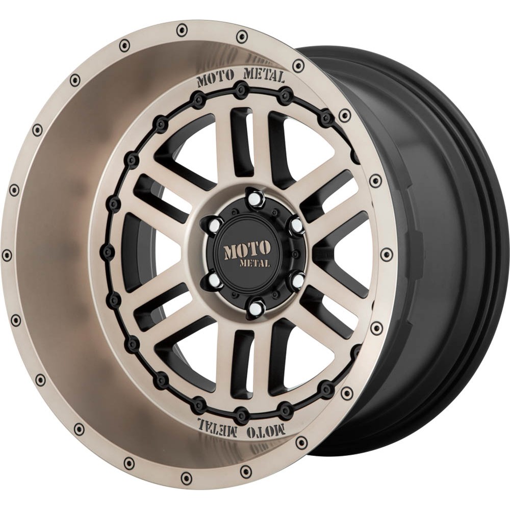 Moto Metal MO800 DEEP SIX Satin Black With Bronze Tint Wheel (22