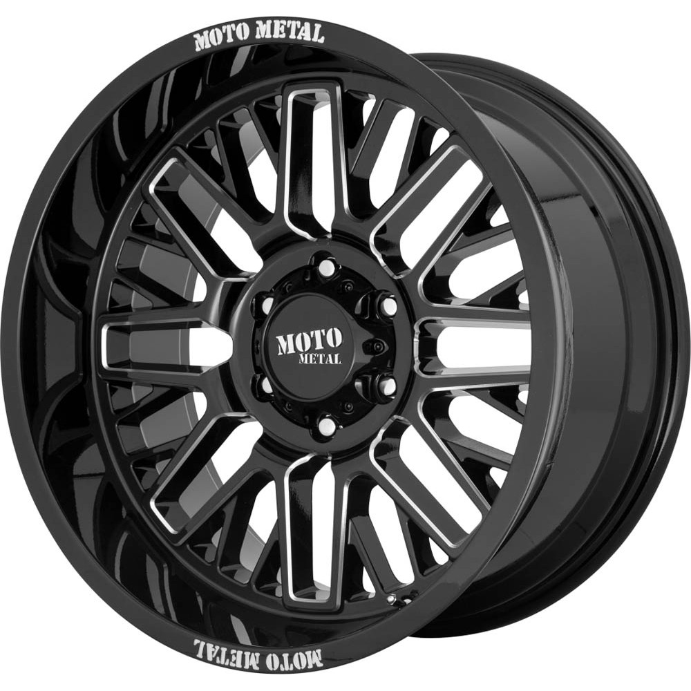 Moto Metal MO802 Gloss Black Milled Wheel (22