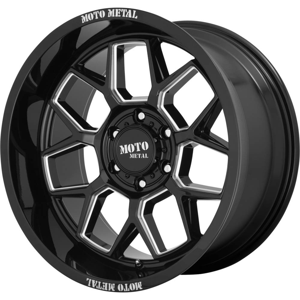 Moto Metal MO803 BANSHEE Gloss Black Milled Wheel (20