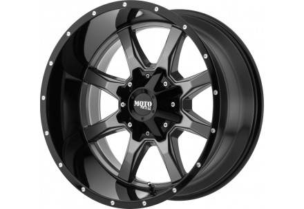 Moto Metal MO970 Gloss Gray Center Gloss Black Lip Wheel 20" x 10" | Chevrolet Silverado 1500 2019-2022