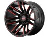 Moto Metal MO978 RAZOR Satin Black Machined Red Tint Wheel (20