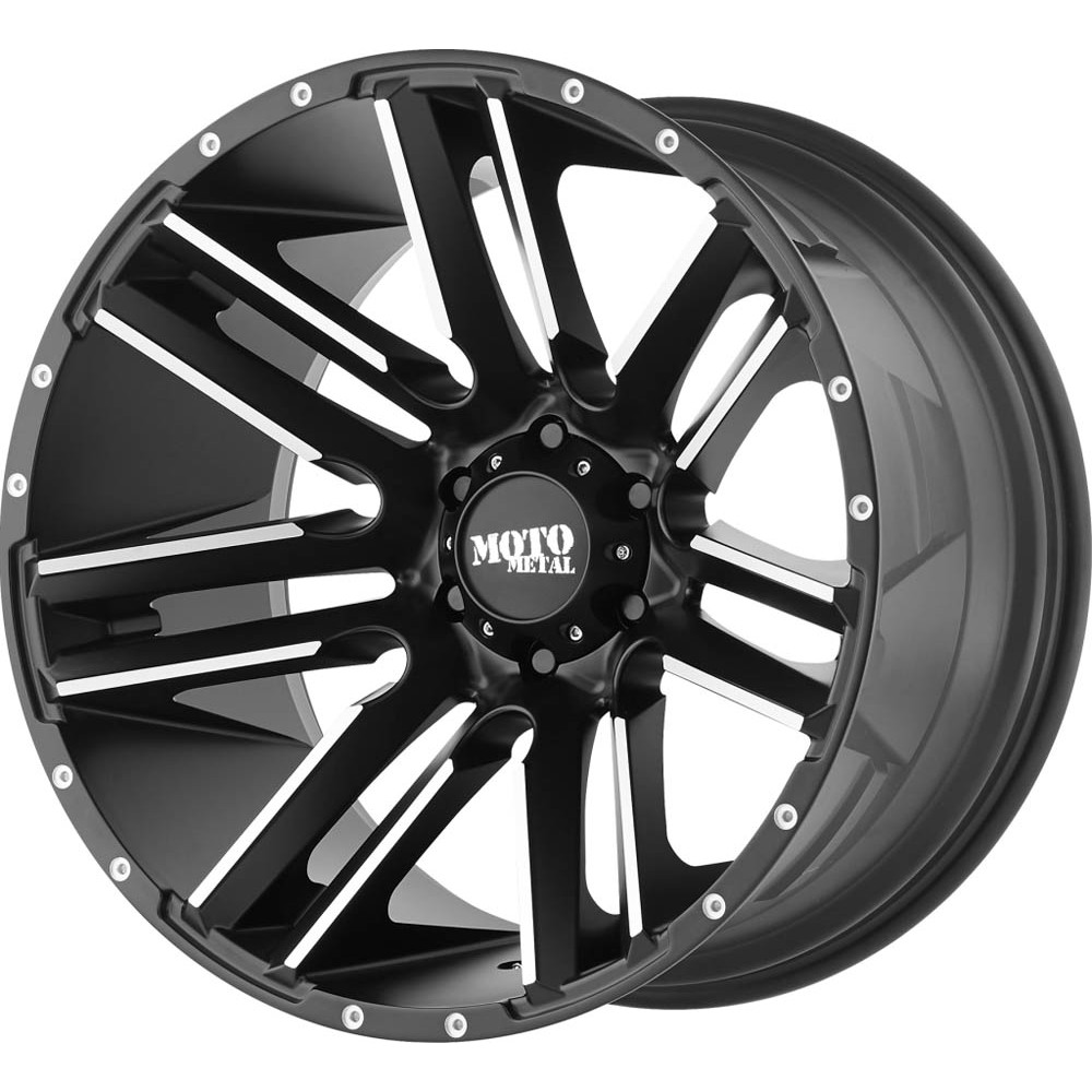 Moto Metal MO978 RAZOR Satin Black Machined Wheel (22