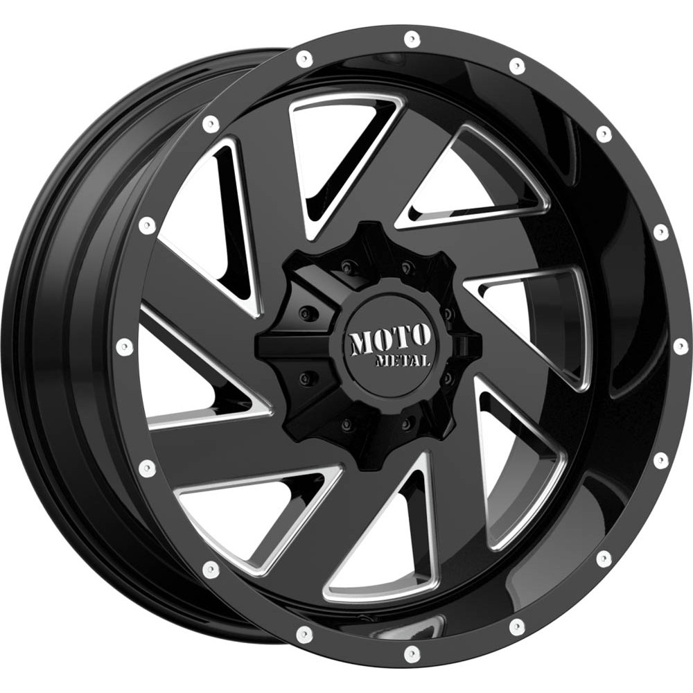 Moto Metal MO988 MELEE Gloss Black Milled Wheel (22