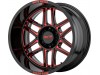 Moto Metal MO992 FOLSOM Gloss Black Milled With Red Tint Wheel (20