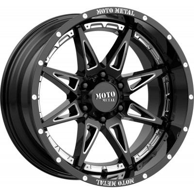 Moto Metal MO993 HYDRA Gloss Black Milled Wheel (18