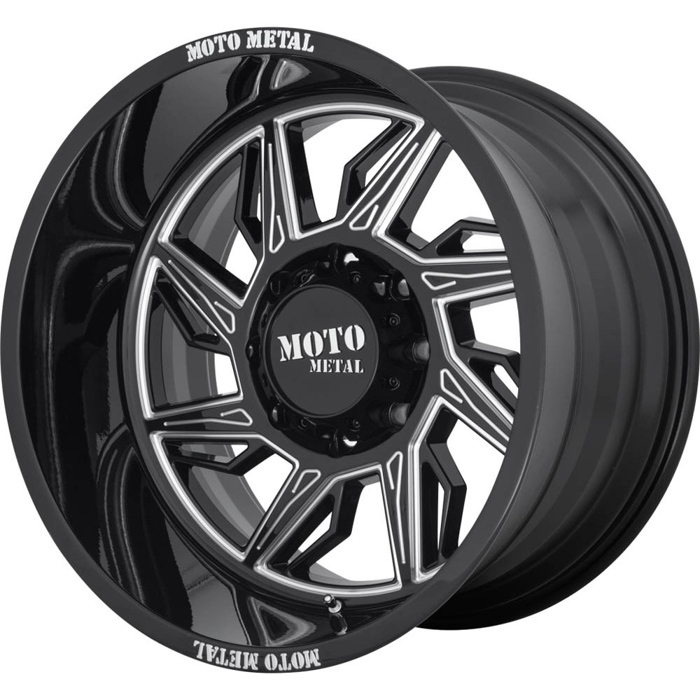 Moto Metal MO997 HURRICANE Gloss Black Milled Left Directional Wheel (22