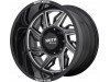 Moto Metal MO997 HURRICANE Gloss Black Milled Left Directional Wheel (22