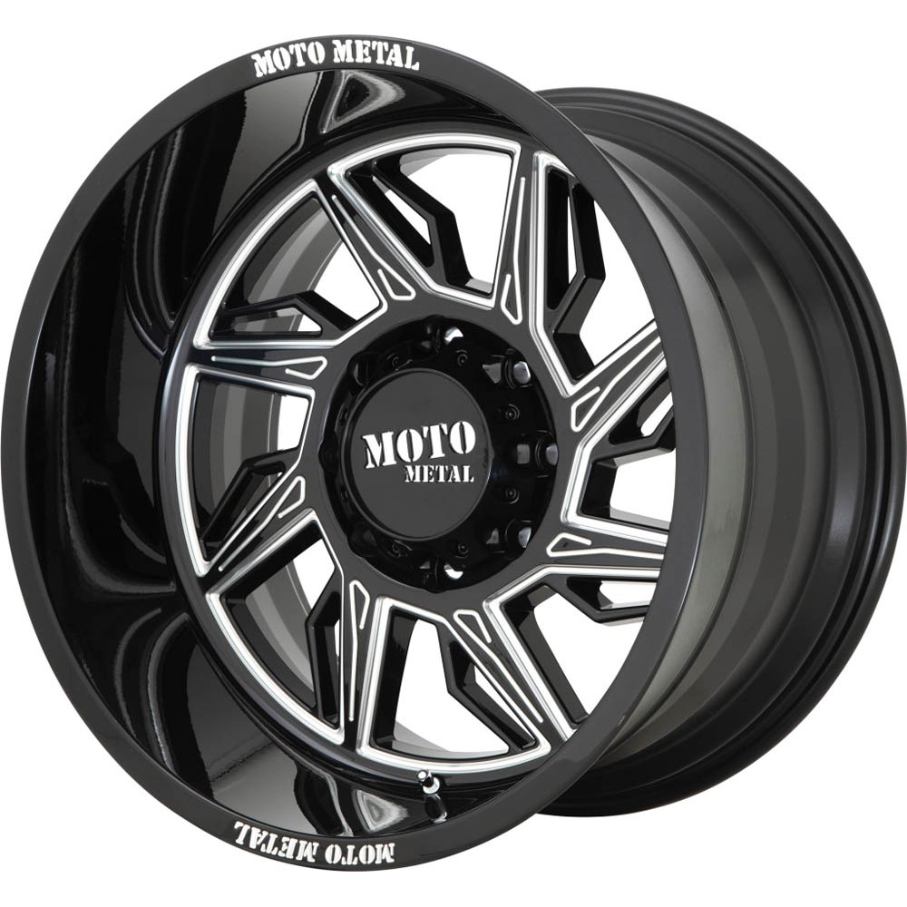 Moto Metal MO997 HURRICANE Gloss Black Milled Right Directional Wheel (22