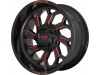 Moto Metal MO999 Gloss Black Milled With Red Tint Wheel (22