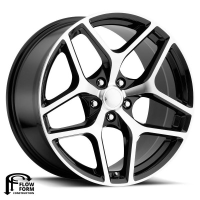 Factory Reproductions FR 27F Z28 Camaro Black Machine Face Wheel (20" x 10", +35 Offset, 5x120 Bolt Pattern, 66.9mm Hub) vzn119413