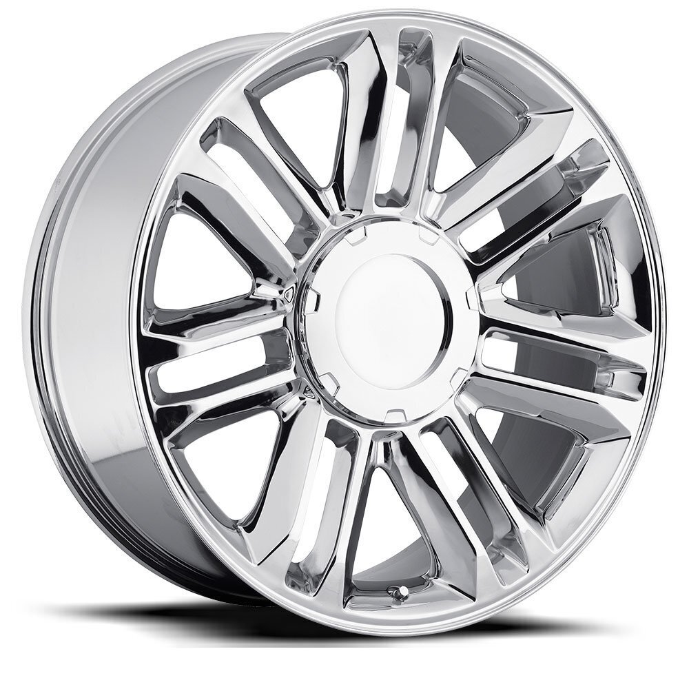 Factory Reproductions FR 39 Cadillac Escalade Platinum Chrome Wheel (24" x 10", +31 Offset, 6x5.5 Bolt Pattern, 78.1mm Hub) vzn119455