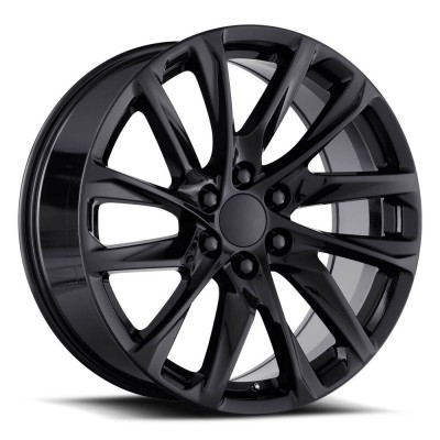 Factory Reproductions FR 98 Escalade 12 Spoke Gloss Black Wheel (24" x 10", +31 Offset, 6x5.5 Bolt Pattern, 78.1mm Hub) vzn119400