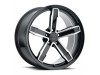 Factory Reproductions Z10 IROC-Z Camaro Black Machine Face Wheel (20" x 11", +43 Offset, 5x120 Bolt Pattern, 66.9mm Hub) vzn119423