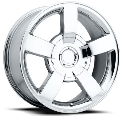 Chevrolet 1500 SS Replica Chrome Wheel (22" x 10", +30 Offset, 6x139.7 Bolt Pattern) vzn118294