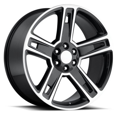 Chevrolet Silverado Gloss Black Machine Face Wheel (22