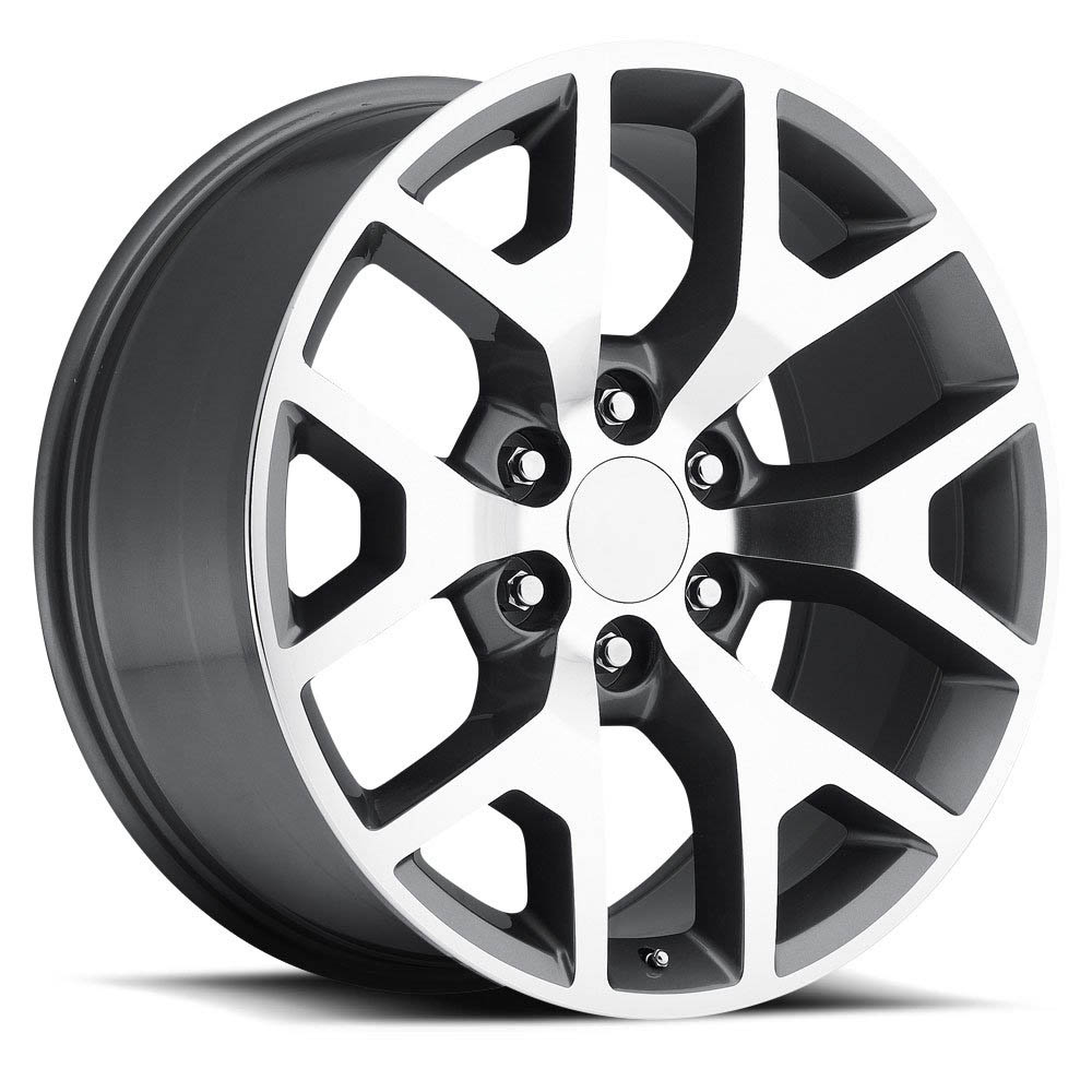 GMC Sierra Gloss Black Machine Face Wheel (22