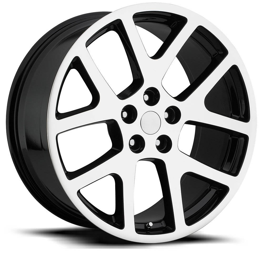 Dodge LX Viper Gloss Black Machine Face Wheel (22