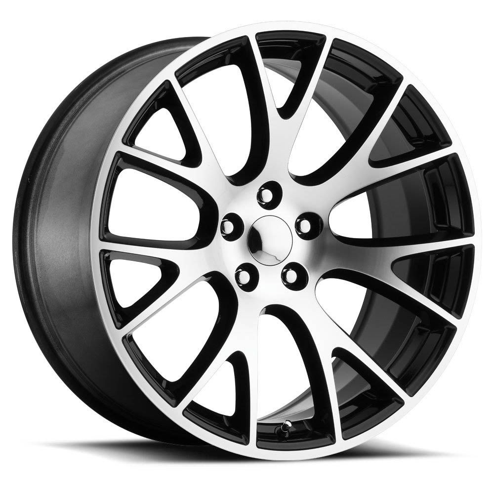 Hellcat Gloss Black Machine Face Wheel (20