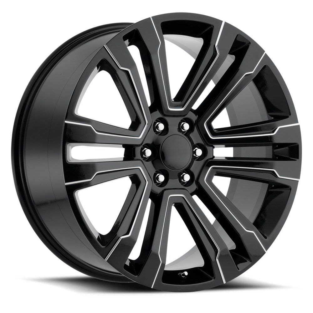 Escalade Gloss Black Ball Milled Wheel (22