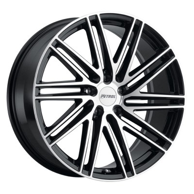 Petrol P1C GLOSS BLACK W/ MACHINED FACE Wheel (17