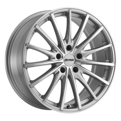 Petrol P3A SILVER W/ MACHINED CUT FACE Wheel (17