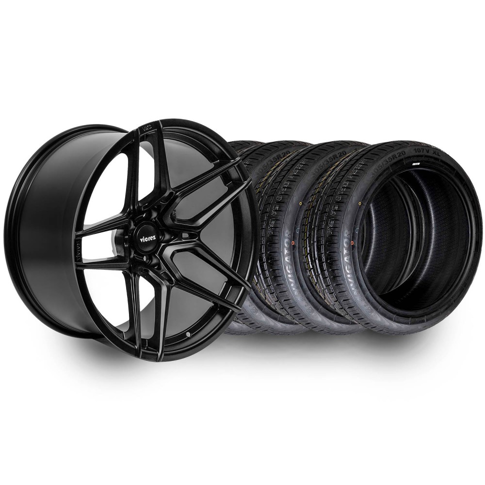 20x11 Vicrez VXC Style Widebody Wheels & Lanvigator Catchpower Tire All-Season Tire Package vzn124222