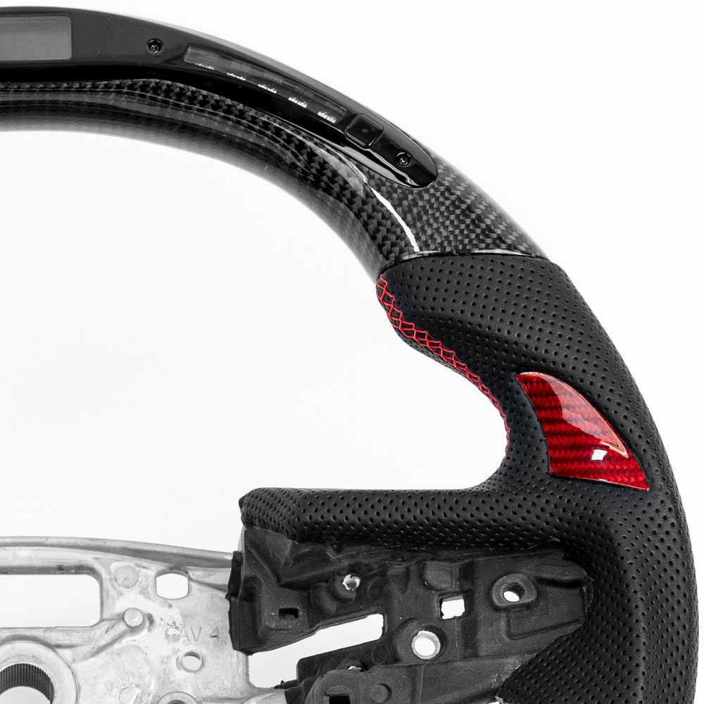 Kivnto DIY Stitching Carbon Fiber Steering Wheel Cover for