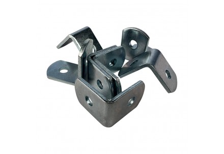 Silver Zinc-Plated Steel Corner Bracket, 7/8" x 7/8" x 5/8"