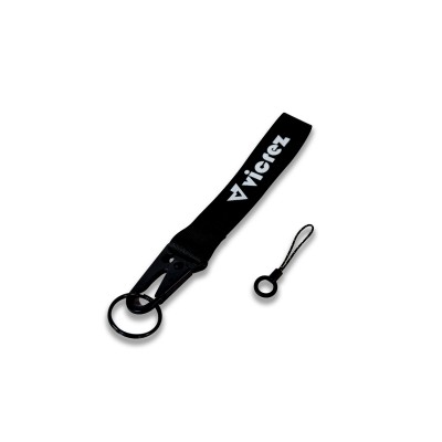 Vicrez Black Wrist Lanyard Keychain - Car Key Wristlet & Strap Holder VZG100018