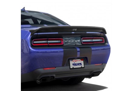 Vicrez Gloss Carbon Fiber Rear Spoiler Hellcat Redeye vz102440 | Dodge Challenger 2008-2023